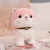 25 cm mignon chaton poupée bavoir lait chien en peluche dessin animé animal de compagnie décoration de la maison cadeau d'anniversaire pour enfants