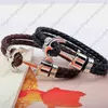 Beaded Armband Snake Boat Anchor Hip Hop Personliga Läder Mäns Bracelet Smycken