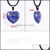 Pendenti con pietre preziose in pietra naturale a forma di cuore fantasia Perline sciolte lucidate con ganci placcati in argento Bracciali e collana Drop Delivery 2021 Arts C