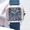 CA Square Mens 시계 40mm 스테인리스 스틸 기계식 시계 케이스 및 팔찌 패션 골드 손목 시계 수컷 손목 시계 Montre De Luxe Watche Factory Gift HJD