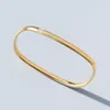 Bangle Fashion Geometric Dainty Square Cubic Zirconia Waterproof Stainless Steel Charming Bling Zircon Female ArmeletsBangle