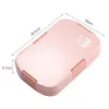 New!! Portable Lunch Box For Kids School Microwave Plastic BentoBox With Compartments Salad Fruit Food ContainerBox Healthy Ma