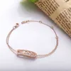 Shadowhunters Real 925 Sterling Silver Move Stone Bracelets with Clear CZ Luxury Brand Jewelry Making H220409993926892811