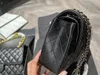 Designerska torebka damska CF1112 Torba crossbody z łańcuszkiem Caviar importowana skóra bydlęca w romby 2022