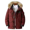 Duże luźne płaszcz mężczyźni zimowi mężczyźni z kapturem z kapturem kurtka męska męska wiatroodporna parka grube ciepłe płaszcze płaszcze 5858 201116