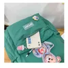 Rucksack Student Schultaschen für Mädchen im Teenageralter Frauen Bär süße Büchertaschen 220628