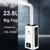 23,8 l Ultraschall Luftbefeuchter mit großer Kapazität 220V intelligent Fernbedienung Wasser Diffusor Nebelhersteller Großer Fogger224p