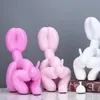 Creative Poop Dog Animals Statue Squat Balloon Art Sculpture Crafts Desktop Decors Ornaments Resin Home Decor Accessories 220329