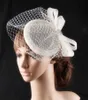 Sinamay Bow Disc Fascinator Hat Retro Style Wedding Hair Jewelry Netted & Crystal Beading Fascinators Hair Accessories with Flowers