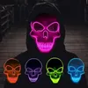 Xmas Party Mask Christmas Halloween Skeleton LED Masks Light Up Maskss Terror Cosplay Scary Maskssss DIY Mask Glow Partys Supplies