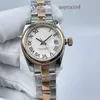 Klasyczny zegarek damski Precision Precision Automatyczne pasek ze stali nierdzewnej Wodoodporny 26 mm rzymski otwór z zębami