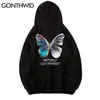 Gonthwid Hoodies 스웨터 스트리트웨어 힙합 하라주쿠 캐주얼 후드 땀 셔츠 남성 패션 풀오버 탑 220402