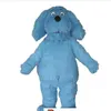 Stage Fursuit Blue Dog Mascot Costuums Carnival Hallowen Gifts Unisex volwassenen Fancy Party Games Outfit Holiday Celebration Catoon Character Outfits