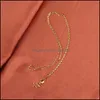 Chains Gold Chain Necklace For Pendant Diy Plated Copper Twisted Rope Wholesale Beautifly Jewelry Drop Delivery 2021 Necklaces Pendant Dhjul