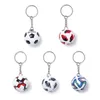 Mini porte-clés de Football pendentif créatif Fan Souvenir cadeau porte-clés décoration de bagages porte-clés