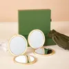 Epack Marca diseñada maquillaje espejo portátil hembra plegable regalo para amigos clásico con caja de regalo de mano L214