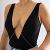 2022 Fashion Summer Beach Cross midjekedja för kvinnor Luxury Crystal Glass Pendant Belly Chain Sexig Bikini Body Chain Jewelry