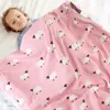 Jumpsuits Infant Baby Boy Girl Sheep Printing Knit Blanket 2022 Autumn Winter Born Quilt Boys Girls Hold BlanketJumpsuits