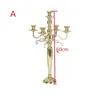 حاملي الشموع PCS / Lot Gold Candelabras 5-Arms Candelabrum Metal Wedding Wedding for Home DecorationCandle