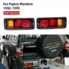 For Mitsubishi Pajero Montero 1992-1999 MB124963 MB124964 214-1946L-UE Rear Lights cover Tail Bumper Stop Reflector Brake Signal