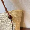 Designer Basket Bags Women rattan straw knitting shopping bag Fashion lady one shoulder crossbody handbag purse crochet large capacity grass tote