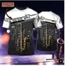 Mode d'été hommes t-shirt personnalisé Saxophone nuit marine 3D partout imprimé t-shirts hauts chemises unisexe t-shirt 220712