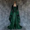 Casual Dresses Medieval Witch Dress For Women Scary Halloween Carnival Party Cosplay Performance Clothing Middle Ages Vampire Brid8527027
