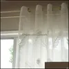 カーテンドレープホームデコエルサプライズガーデンbhdミニマリズム刺繍窓のカーテンリビングルームベッドルームモダンファブリック