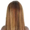 Perucas retas curtas marrons para mulheres 134 Lace Front Human Wig Women039s Brasileiro Hair6319508