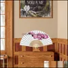 Other Home Decor Garden Night View Folding Fans Diy Malen Nach Zahlen Handmade Art Craft Ch Ot8L7