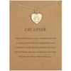 Love Cat Paw Print Necklace Animal Cat Footprint Collarbone Chain