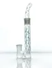 Intoxicating Split Porous sundries hookah smoking J Hook Mouth Blown Glass Pipe bong 18mm Female joint