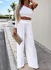 Women Elegant Long Sleeve Office Jump Suit Sexy Slash Neck Lady Straight Pant Rompers Fashion High Waist Skinny Overalls Playsuit CX220420