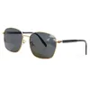 2022 Legering Gouden Frame Zonnebril Mannen Vrouwen Vintage Pilot Zonnebril Designer Luxe Outdoor Persoonlijkheid Eyewear