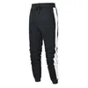 Herrbyxor Män förlorar sport som kör rand Sweatpants Fitness Training Mens Pencil Trousers Tracksuit Jogging Sportswear Bottom