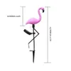 Lâmpadas de gramado LED LED Flamingo impermeável Solar Lawn Light Outdoor Garden Decoration Floor com luzes paisagem