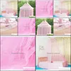 Mosquito Net Bedding Supplies Home Textiles Garden Summer Elegant Round Lace Bed Canopy Netting Curtain Hang Dome For Indo Jllpdl Jhhome D