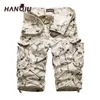 Summner coton hommes Cargo Shorts mode Camouflage mâle multi-poches décontracté Camo extérieur péage Homme pantalon court 220318