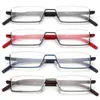 نظارات شمسية القوة: 10 ~ 40x الرجعية للرجال والنساء مستطيل الشيخوخة النظارات نصف إطار القراء القراء نظارات