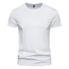 Heren t-shirts heren zomerkleding korte mouw t-shirt mode ronde nek kleur top slank Harajukumen's