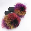 Fur Slipper Fluffy Sliders Comfort With Feathers Furry Summer Flats Sweet Ladies Size 45 Home Shoes Y200423