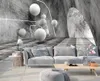 Stereoscopic 3D Photo carta da parati Murale Rolli per pareti Sogro Camera Spazio Cemento Modellazione delle pareti Sfondo Design della decorazione per la casa