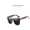 UV400 유리 편광 광학 마그네틱 선글라스 사각형 프레임 태양 안경 수컷 고글 고품질
