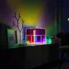 Colorful Cube Table Lamp Led Colored Acrylic Table Lamps For Living Room Bedroom Nordic Home Decor Light Night Bedside Lamp H220423