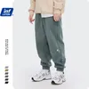 Inflation Loose Fit Men Fleece Sweatpant Spring Winter Joggers Byxor Unisex Elastic Waist Mens Track 3206W 220325