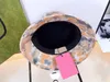 Luxe designer bucket hat zomer inkt splash stijl pet hoeden katoen platte top2571627