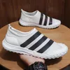 Sandals Men's Breathable Canvas Shoes In Summer Weave Sports Leisure Trend Net Tide Small White Flat SandalsSandals