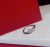 2022 Kärleksskruv Ring Mens Rings Classic Luxury Designer Jewelry Women Titanium Steel Eloy Gold-Plated Gold Silver Rose