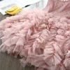 Summer Elegant Girls Dresses Bow Flower Cake Kids Clothing Sweet Chlidren Wear Wedding Party Princess Cute Dresses 3-8 Year G220518