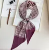 12style Designer Print Silk Scharpes Kerchief Classic Headscarf Luxury Women Purse sac à main